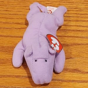 ORIGINAL TY TEENIE BEANIE BABIES HAPPY THE HIPPO 1993